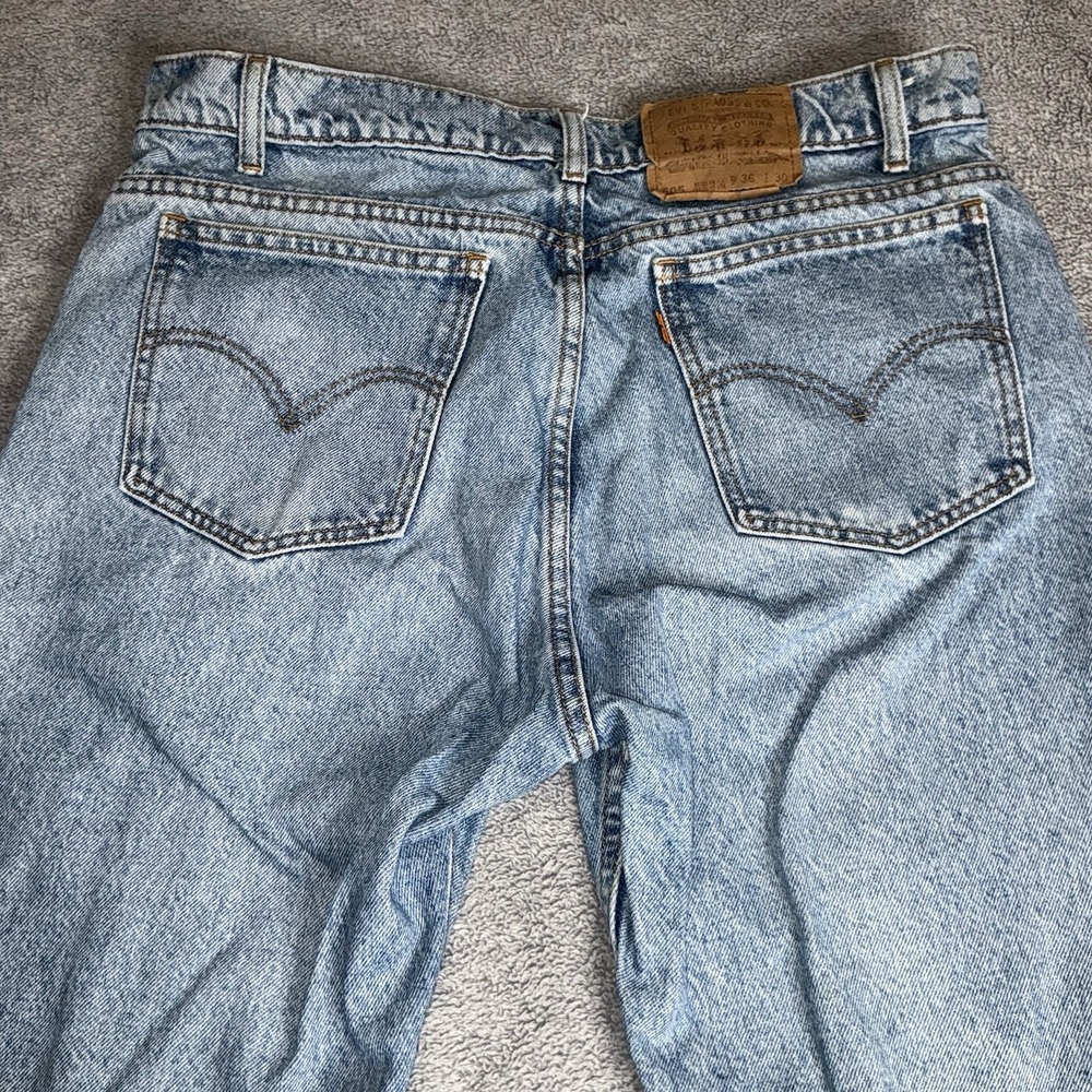 Vintage Levis 505 Orange tab made in usa straight leg jeans size 36 x‎ 30